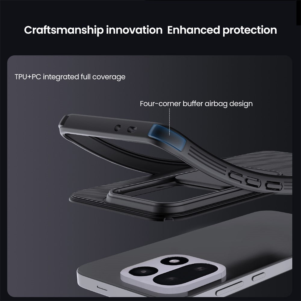 NILLKIN Camshield Pro Series för OnePlus 15 5G-skal PC + TPU-mobilskydd med kamerareglage