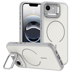 For iPhone 17th / 16th Case Compatible with MagSafe Skin-touch PC + TPU Phone Cover with Foldable Kickstand