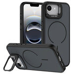 For iPhone 17th / 16th Case Compatible with MagSafe Skin-touch PC + TPU Phone Cover with Foldable Kickstand