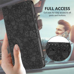 For Samsung Galaxy S26+ Flip Case Cherry Blossom Pattern Leather Wallet Stand Phone Cover with Wrist Strap