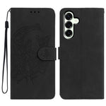 Til Samsung Galaxy A57 5G Etui Sommerfugl Blomst Trykt PU Læder Pung Stativ Telefoncover