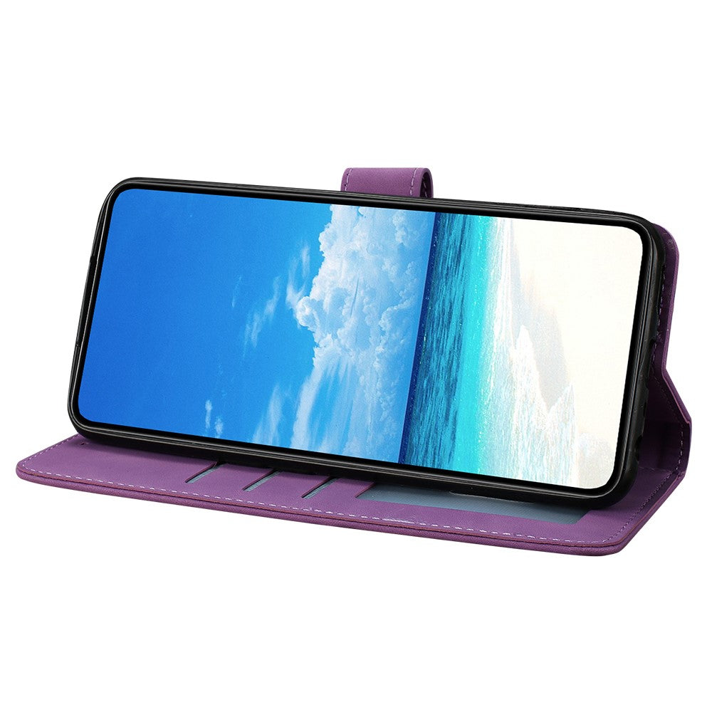 For Samsung Galaxy A37 5G Case Butterfly Flower Imprinted PU Leather Wallet Stand Phone Cover