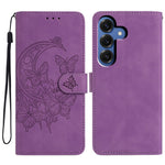 For Samsung Galaxy S26+ Case Butterfly Flower Imprinted PU Leather Wallet Stand Phone Cover