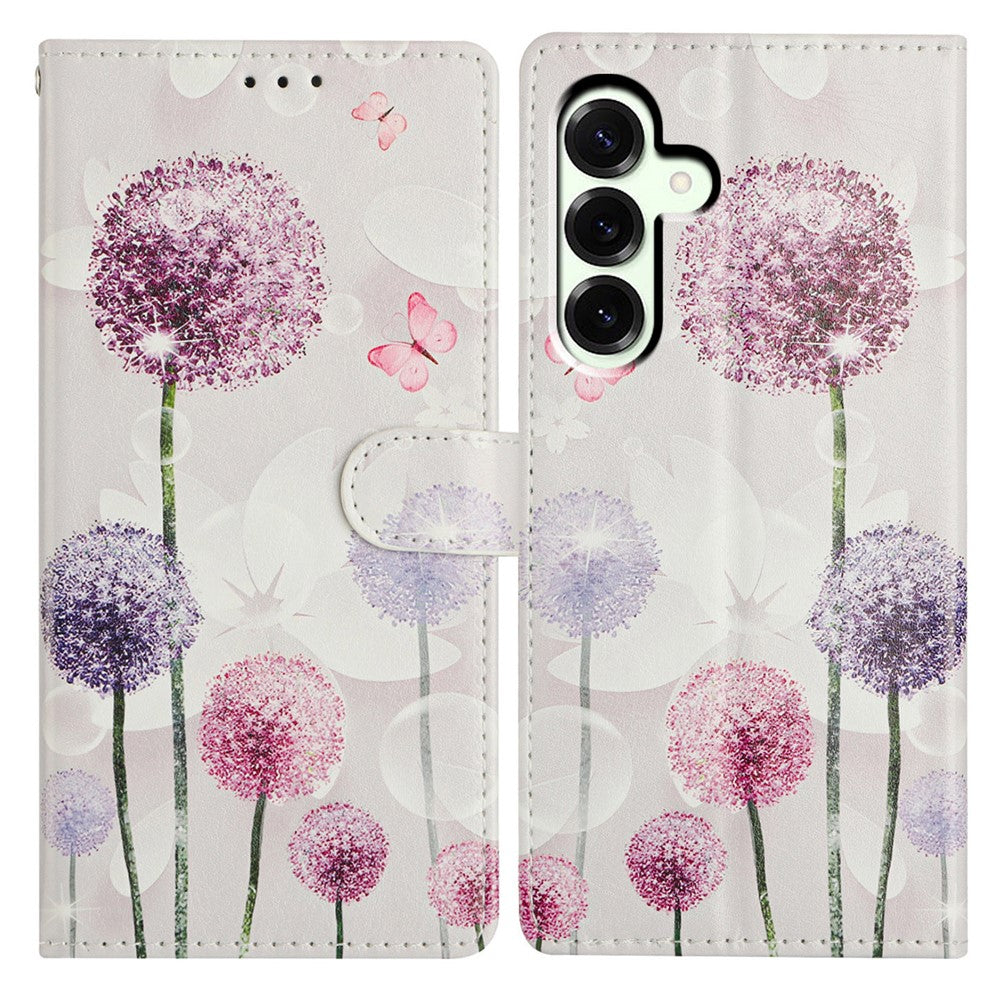 For Samsung Galaxy A57 5G Case Pattern Printing Wallet Stand Flip Leather Phone Cover with Strap