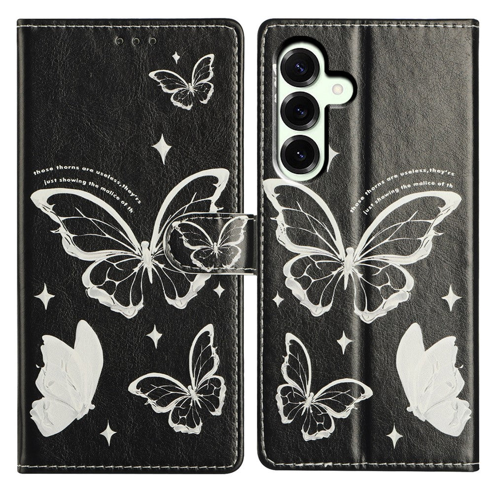 For Samsung Galaxy A57 5G Case Pattern Printing Wallet Stand Flip Leather Phone Cover with Strap