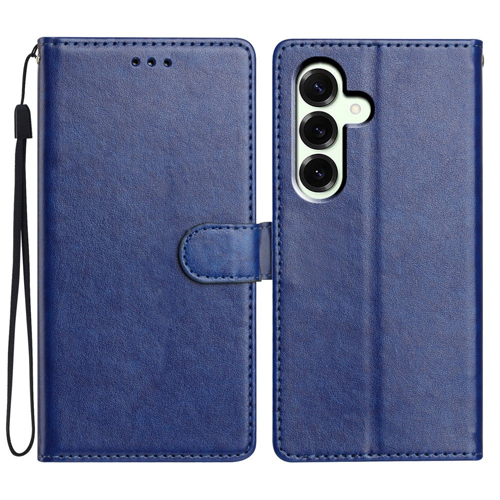 For Samsung Galaxy A57 5G Leather Case Wallet Stand Phone Cover with Handy Strap