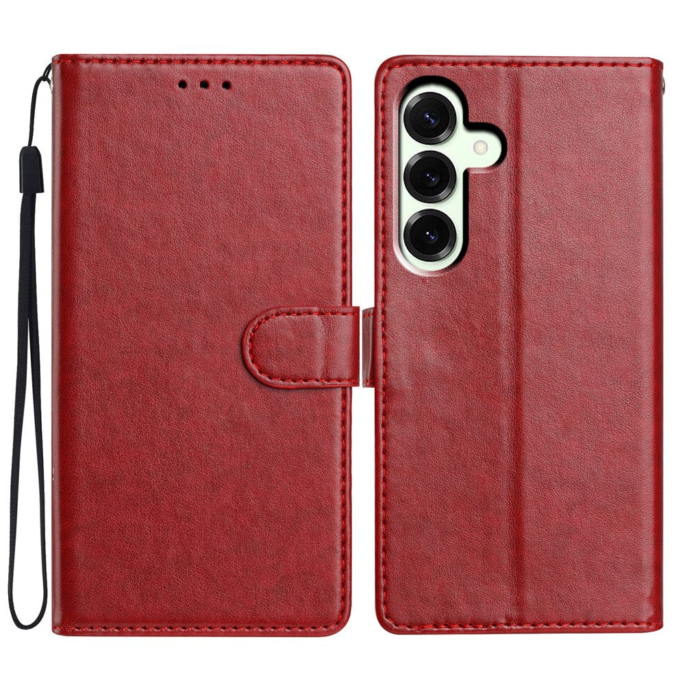 For Samsung Galaxy A57 5G Leather Case Wallet Stand Phone Cover with Handy Strap