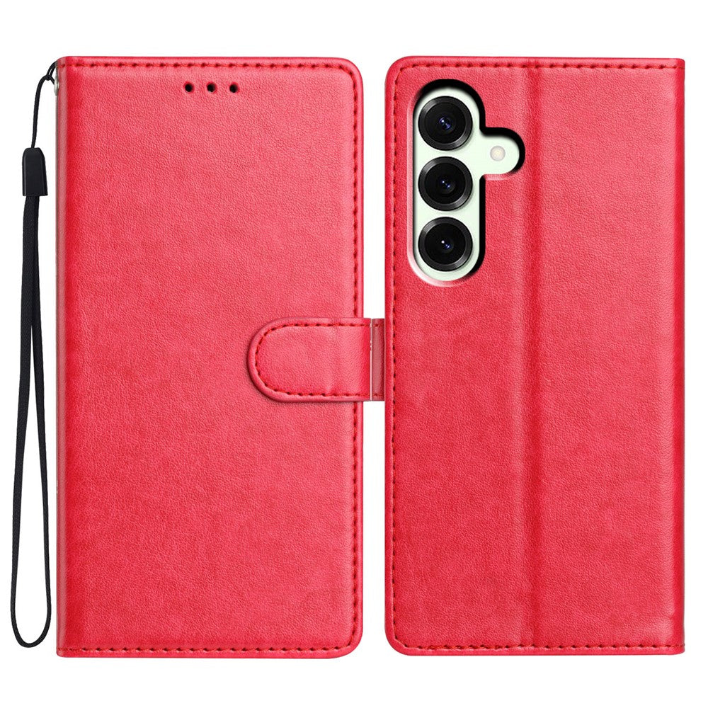 For Samsung Galaxy A57 5G Leather Case Wallet Stand Phone Cover with Handy Strap