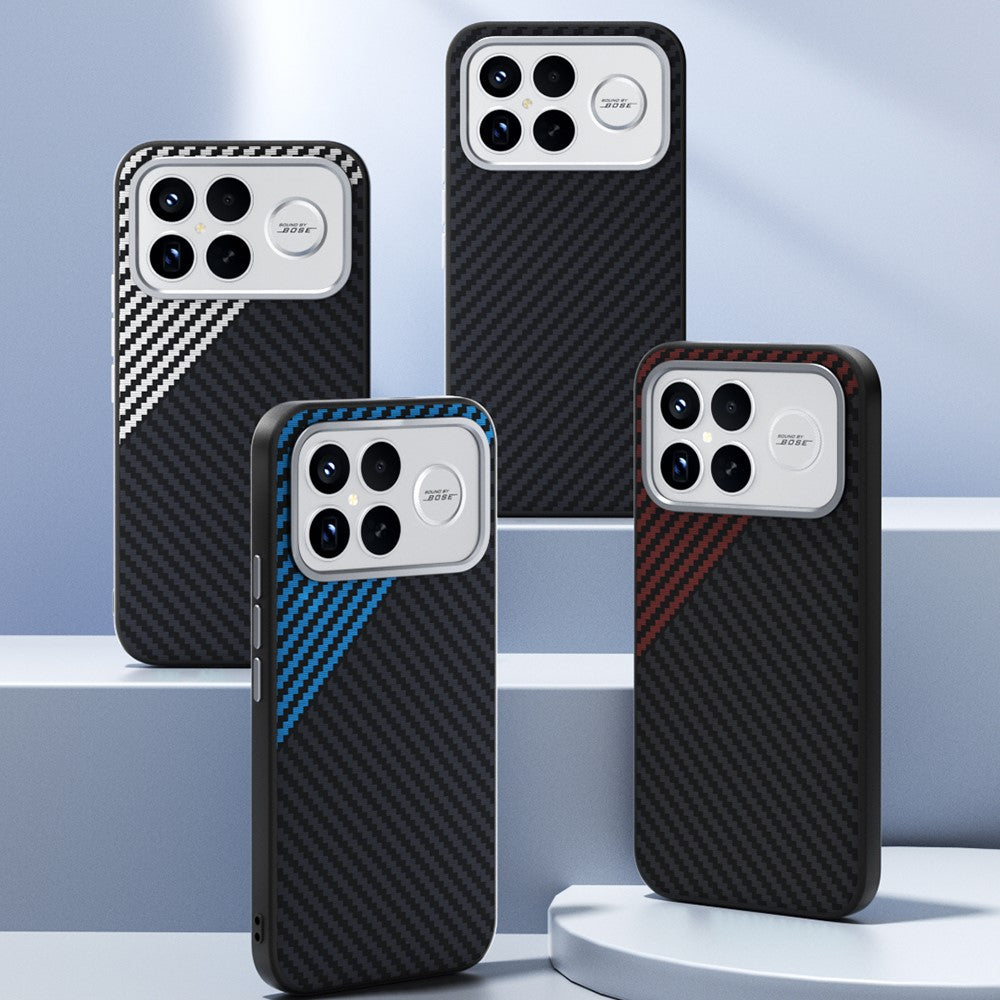ABEEL For Xiaomi Redmi K90 5G / Poco F8 Pro 5G Magnetic Case Carbon Fiber Texture Back Cover