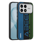 ABEEL Magnetiskt Skal För Xiaomi Redmi K90 5G / Poco F8 Pro 5G Mikropräglad 6D-tryckt PC TPU Aluminiumlegering Läder mobilskal