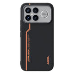 ABEEL För Xiaomi Redmi K90 Pro Max 5G / Poco F8 Ultra Magnetiskt Skal Mikroprägling 6D-tryckt PC TPU Aluminiumlegering Läder mobilskal