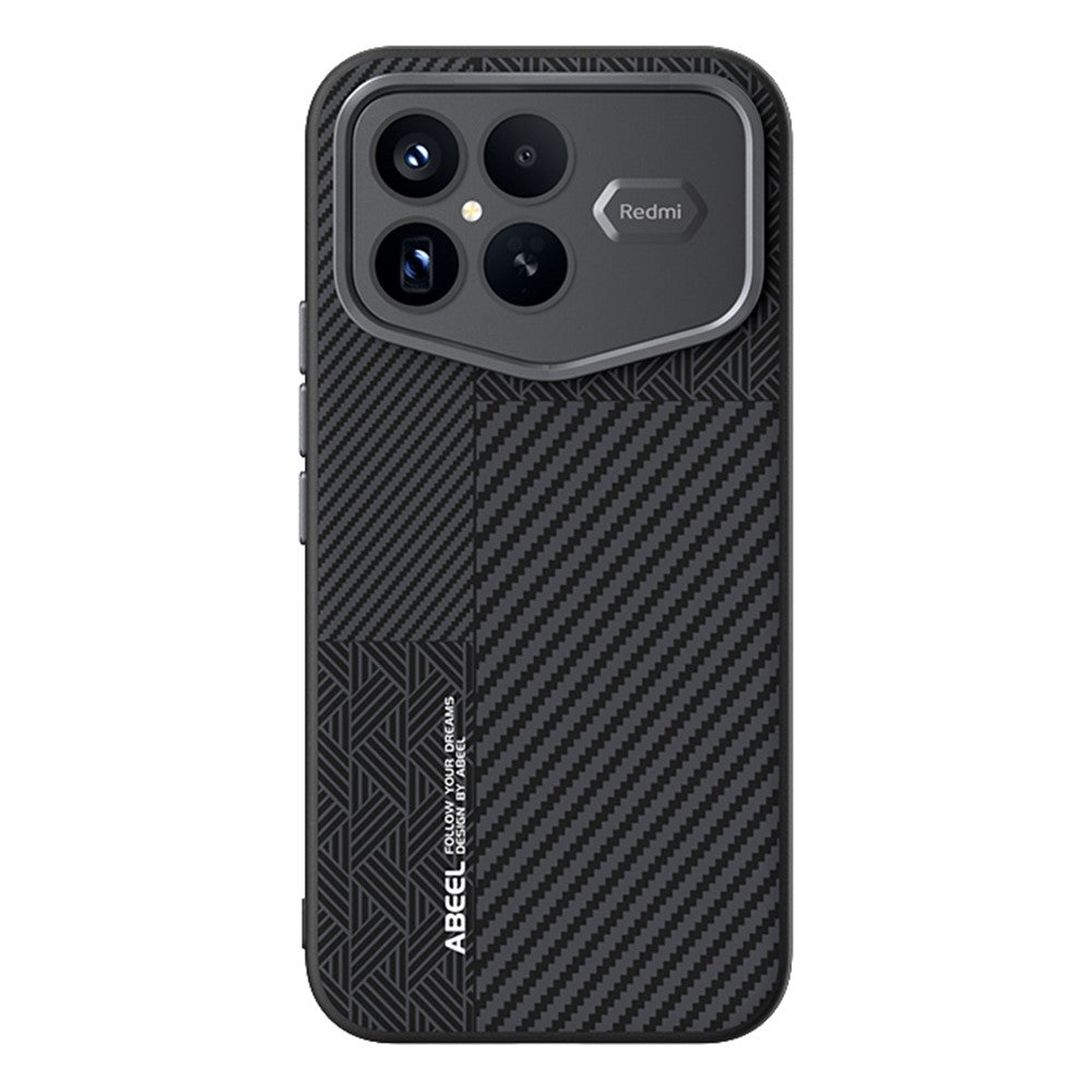 ABEEL magnetisk cover til Xiaomi Redmi K90 Pro Max Champion Edition i PC + TPU + aluminiumslegering + PU-læder, slankt design