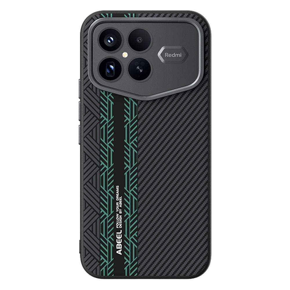 ABEEL magnetisk cover til Xiaomi Redmi K90 Pro Max Champion Edition i PC + TPU + aluminiumslegering + PU-læder, slankt design