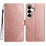 For Samsung Galaxy A37 5G Leather Case with Card Slots Mandala Pattern Phone Cover Stand