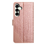 For Samsung Galaxy A37 5G Leather Case with Card Slots Mandala Pattern Phone Cover Stand