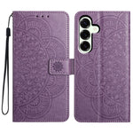 For Samsung Galaxy A37 5G Leather Case with Card Slots Mandala Pattern Phone Cover Stand