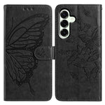 For Samsung Galaxy A37 5G Case Butterfly Imprinted Wallet Stand PU Leather Flip Phone Cover with Strap