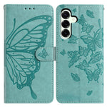 For Samsung Galaxy A37 5G Case Butterfly Imprinted Wallet Stand PU Leather Flip Phone Cover with Strap