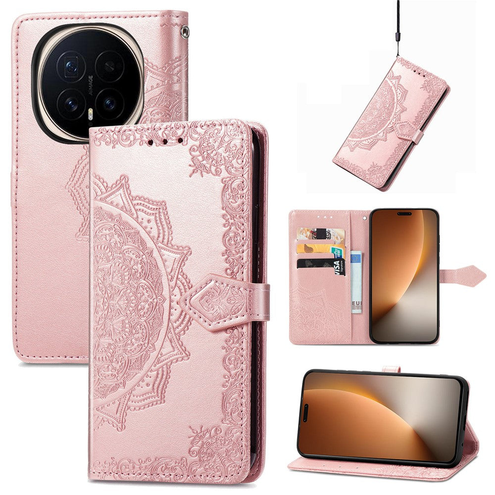 For Honor Magic8 Pro 5G Case Wallet Mandala Flower Leather Phone Cover Stand View