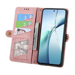 For  Honor Magic8 Pro 5G Case Zipper Wallet Geometry Lines Leather Phone Cover with Strap
