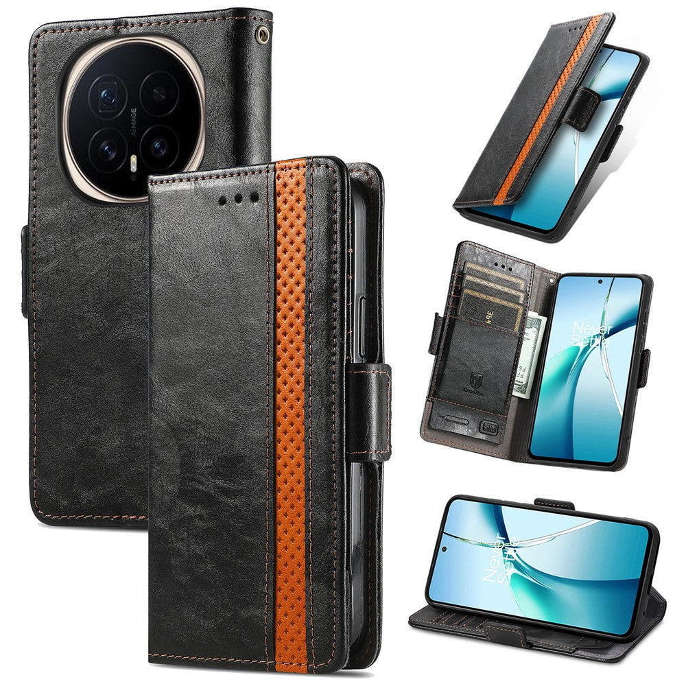 CASENEO For Honor Magic8 Pro 5G Phone Cases PU Leather Cover Stand with RFID Blocking Wallet