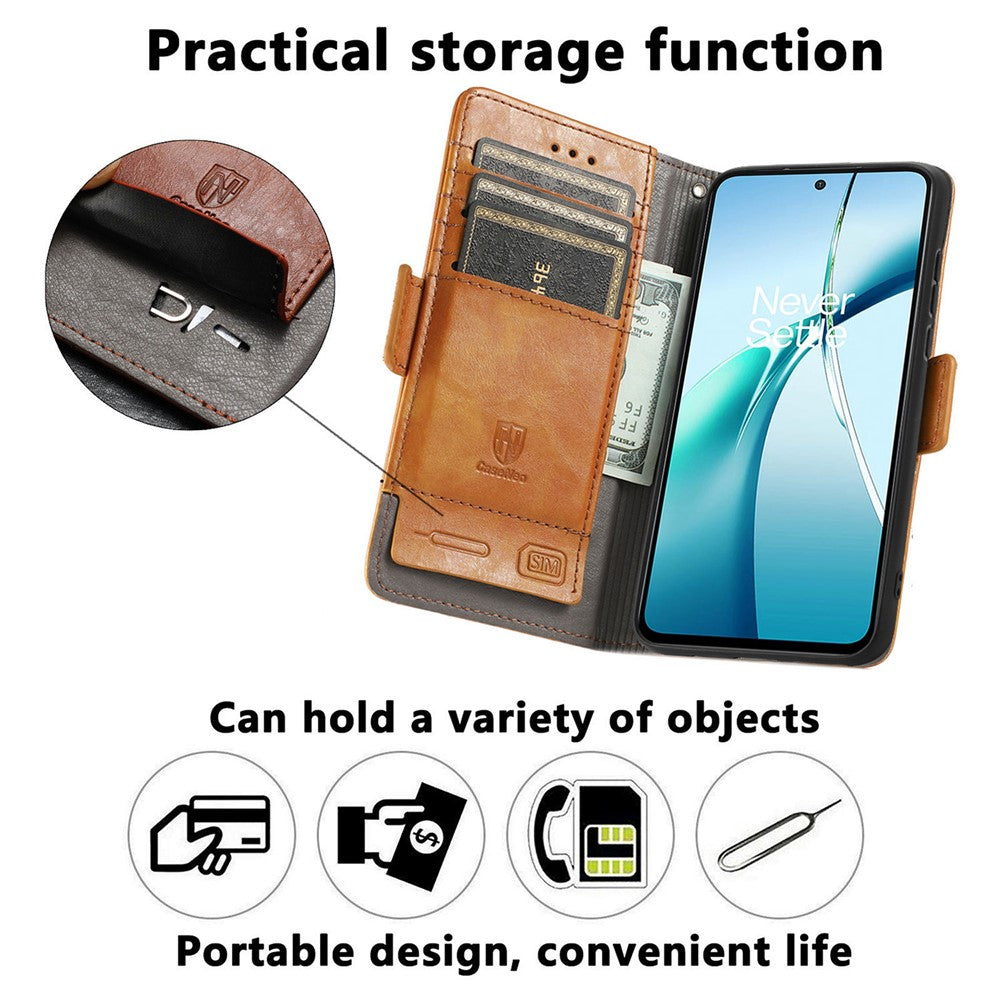 CASENEO For Honor Magic8 Pro 5G Phone Cases PU Leather Cover Stand with RFID Blocking Wallet