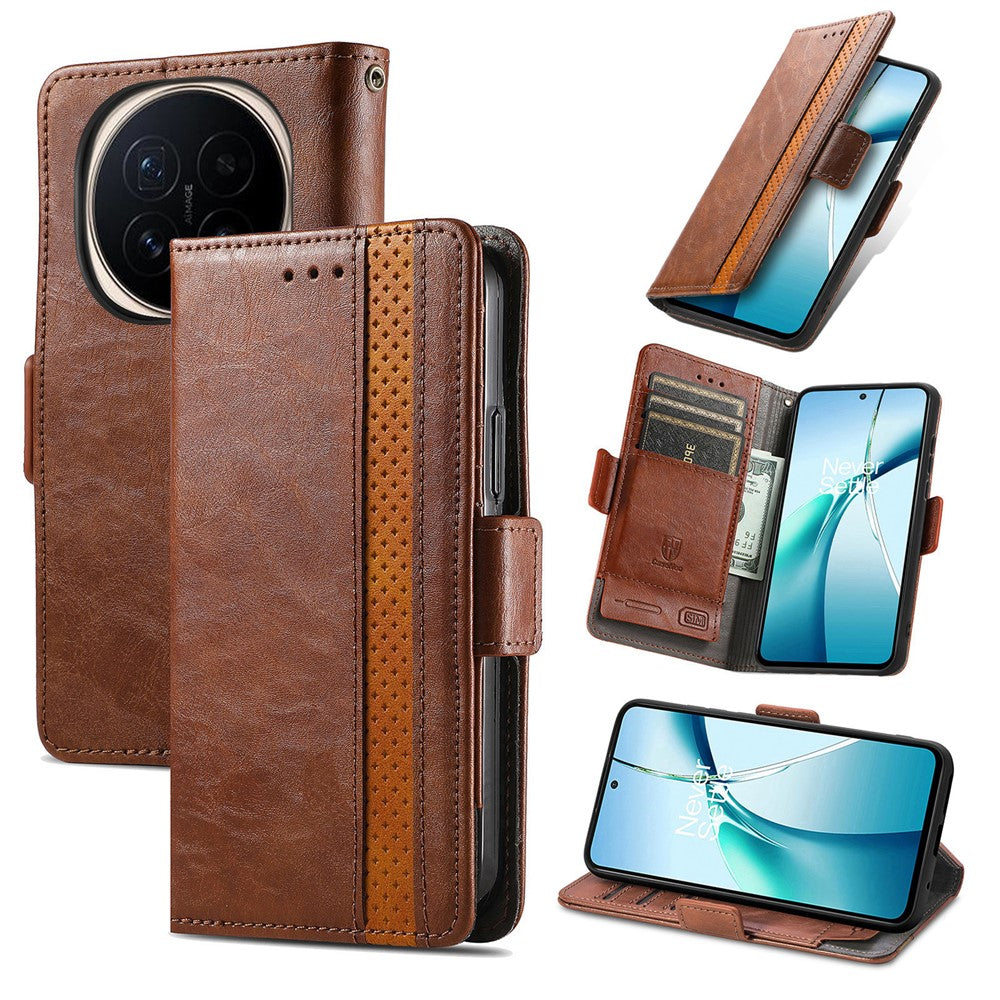 CASENEO For Honor Magic8 Pro 5G Phone Cases PU Leather Cover Stand with RFID Blocking Wallet