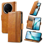 CASENEO For Honor Magic8 Pro 5G Phone Cases PU Leather Cover Stand with RFID Blocking Wallet