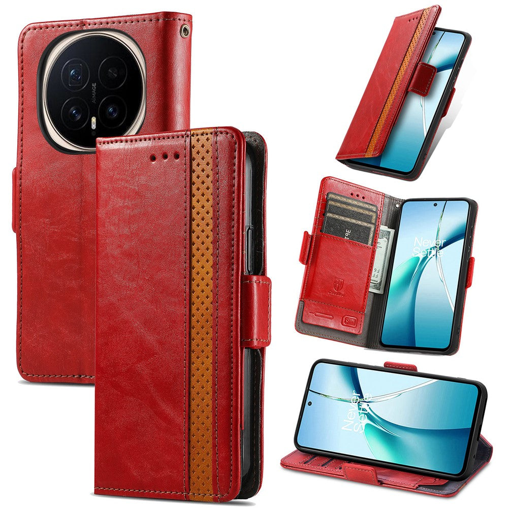 CASENEO For Honor Magic8 Pro 5G Phone Cases PU Leather Cover Stand with RFID Blocking Wallet