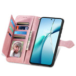 For Honor Magic8 Pro 5G Zipper Wallet Case with Strap Flower Imprint PU Leather Phone Cover