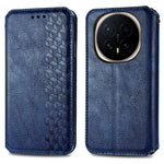 For Honor Magic8 Pro 5G Case Rhombus Imprint PU Leather Wallet Phone Cover
