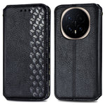 For Honor Magic8 Pro 5G Case Rhombus Imprint PU Leather Wallet Phone Cover