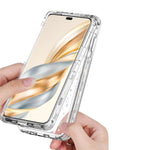 Clear Phone Case for Honor X9c 5G / Magic7 Lite 5G / X60 Pro 5G Precise Cutouts Acrylic TPU Cover with Laser-printed Film