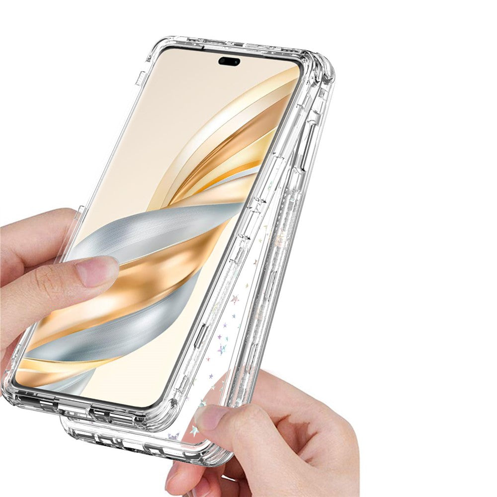 Clear Phone Case for Honor X9c 5G / Magic7 Lite 5G / X60 Pro 5G Precise Cutouts Acrylic TPU Cover with Laser-printed Film