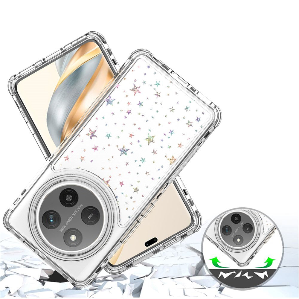 Clear Phone Case for Honor X9c 5G / Magic7 Lite 5G / X60 Pro 5G Precise Cutouts Acrylic TPU Cover with Laser-printed Film