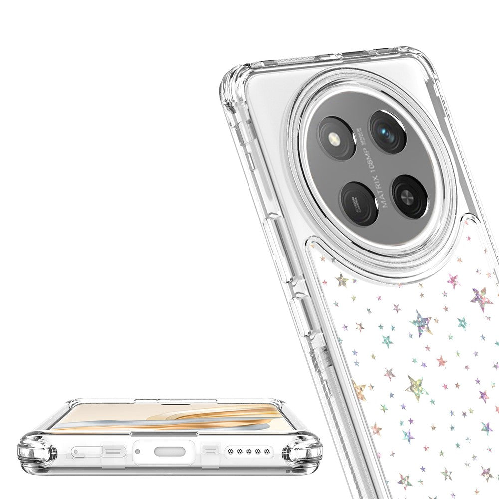 Clear Phone Case for Honor X9c 5G / Magic7 Lite 5G / X60 Pro 5G Precise Cutouts Acrylic TPU Cover with Laser-printed Film