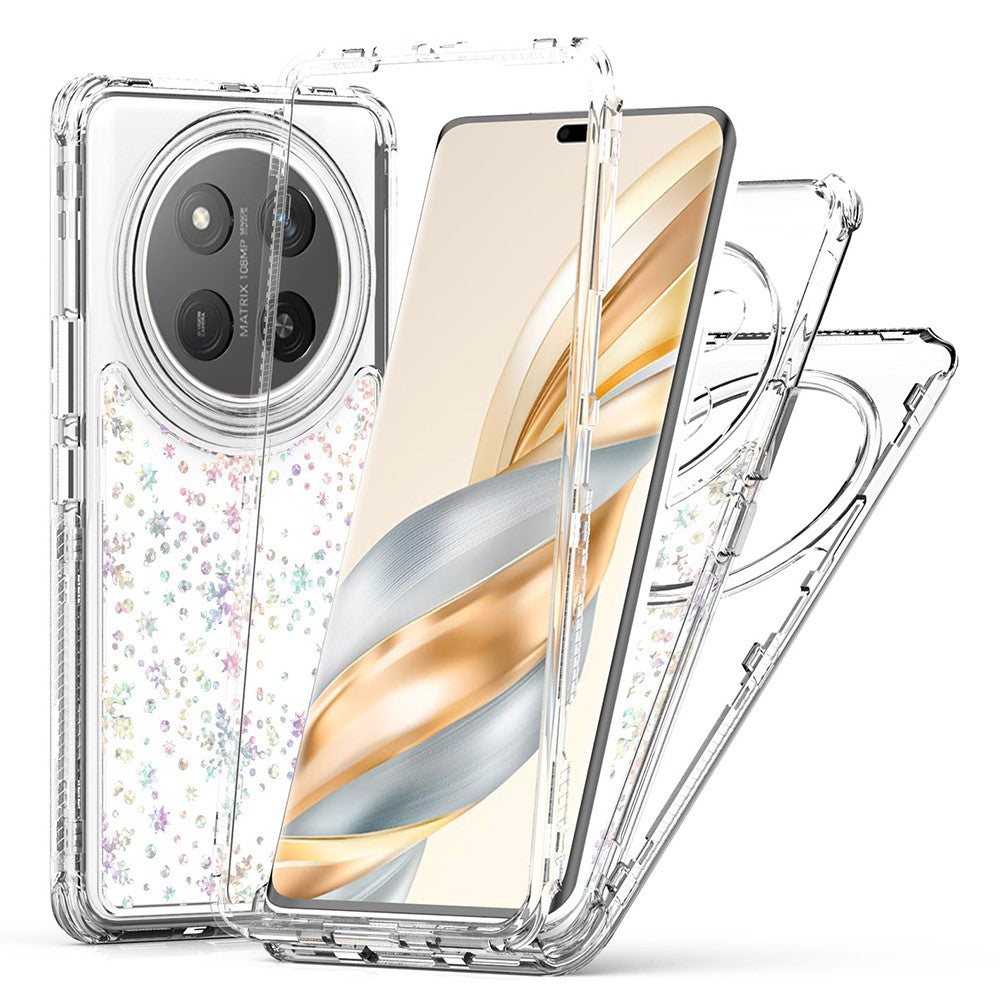 Clear Phone Case for Honor X9c 5G / Magic7 Lite 5G / X60 Pro 5G Precise Cutouts Acrylic TPU Cover with Laser-printed Film