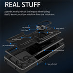 Phone Case For Honor 400 Smart 5G  /  X7d 5G  /  X7d 4G PC + TPU Kickstand Back Cover with Camera Slider