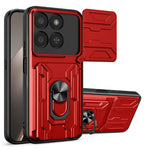 Phone Case For Honor 400 Smart 5G  /  X7d 5G  /  X7d 4G PC + TPU Kickstand Back Cover with Camera Slider