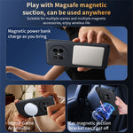 For Huawei Mate 70 Air Magnetic Case Leather Coated TPU + PC Phone Cover