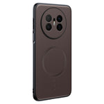 For Huawei Mate 70 Air Magnetic Case Leather Coated TPU + PC Phone Cover