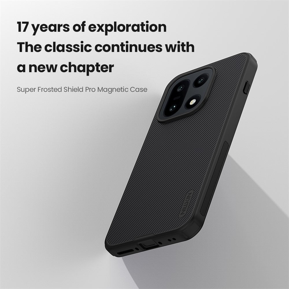 NILLKIN Frosted Shield Pro til OnePlus 15 5G magnetisk cover, PC + TPU-mobilbeskyttelse