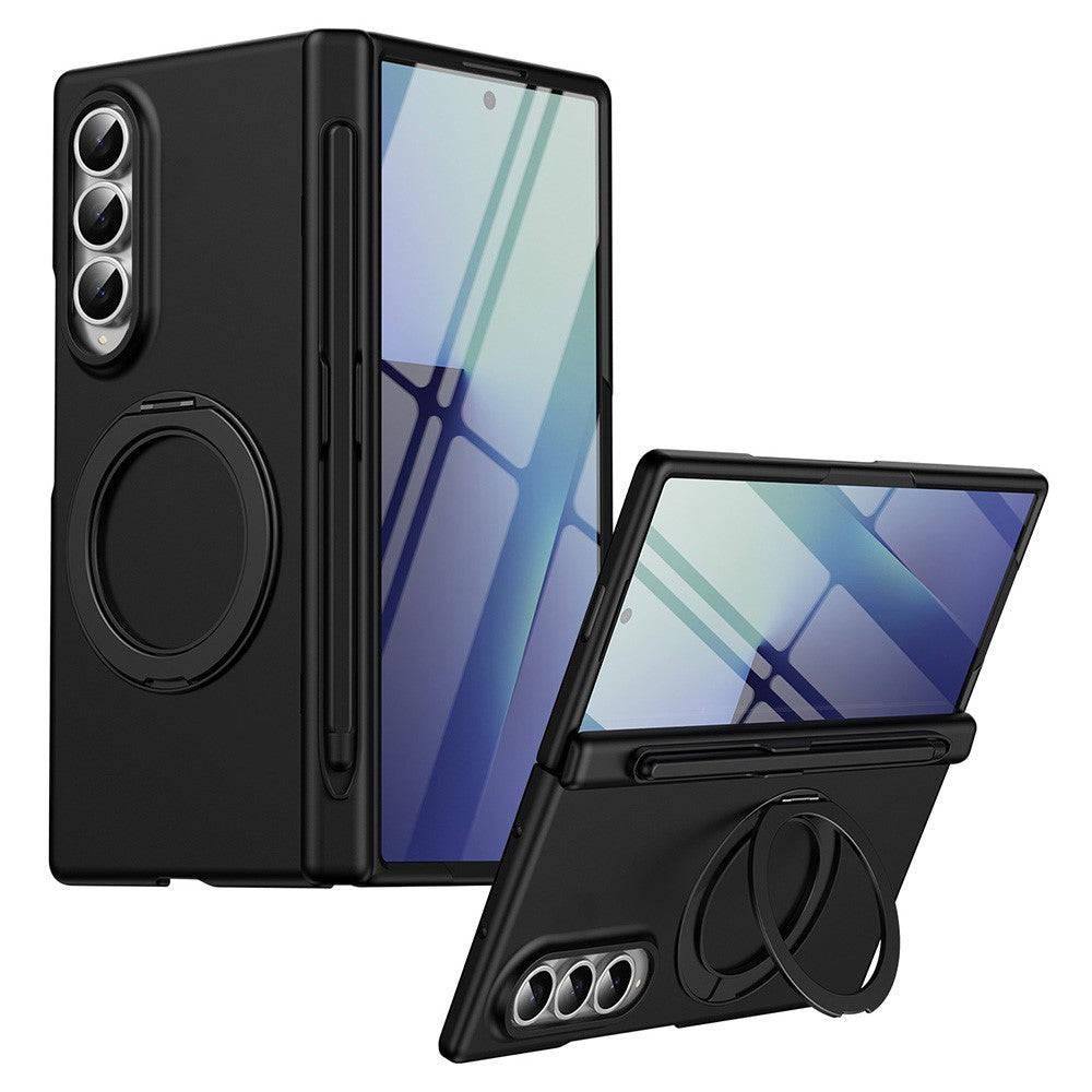 Samsung Galaxy Z Fold3 5G Roterande stativ PC-mobilskal med härdat glasfilm/penna