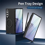 Samsung Galaxy Z Fold3 5G Roterande stativ PC-mobilskal med härdat glasfilm/penna