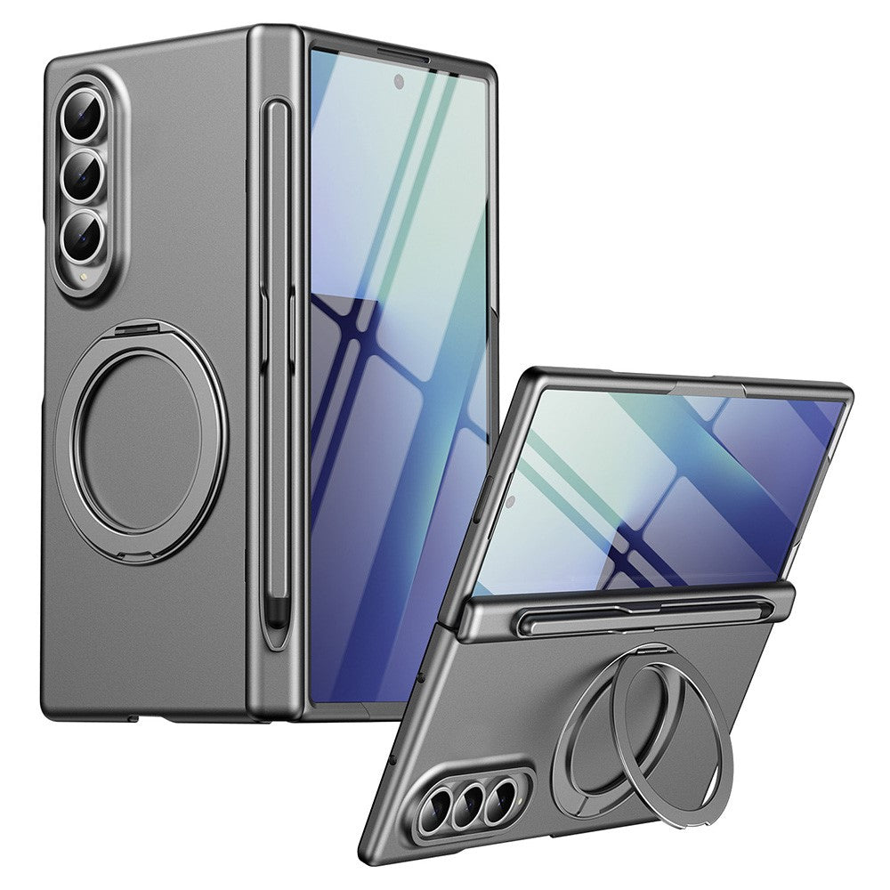Samsung Galaxy Z Fold3 5G Roterande stativ PC-mobilskal med härdat glasfilm/penna