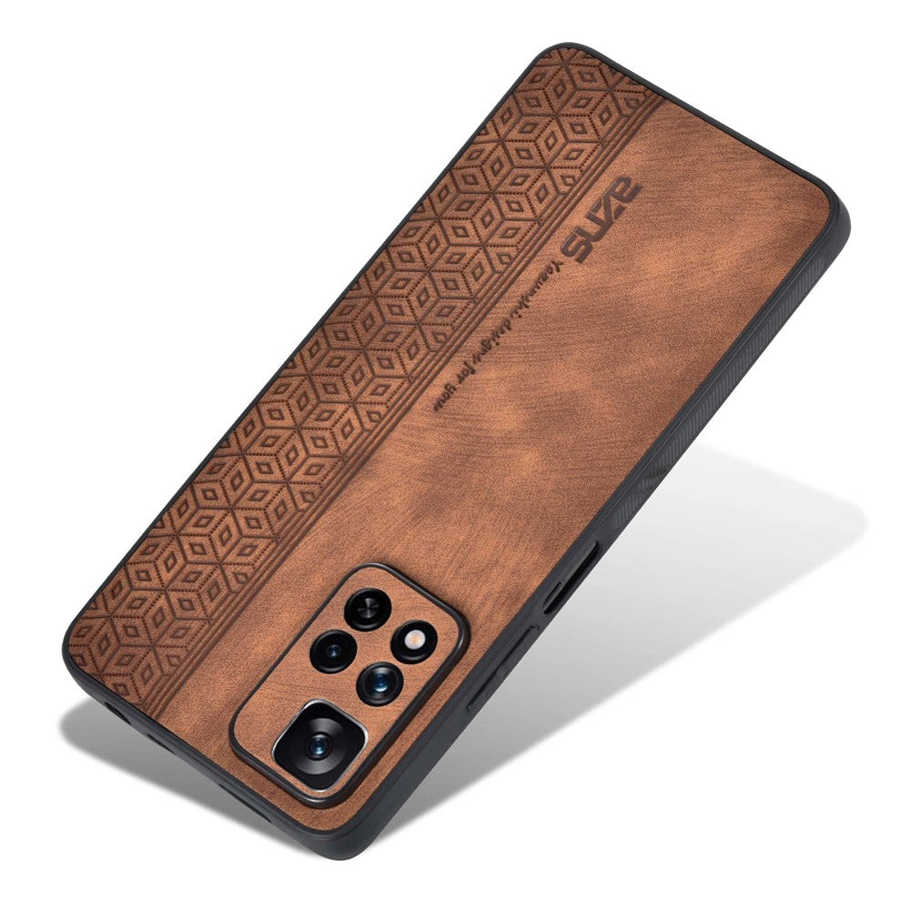 AZNS För Xiaomi Redmi Note 11 Pro+ 5G / Redmi Note 11 Pro 5G (MediaTek) Tryckt Mönster PU-läderbelagt TPU Stoppsäkert mobilskal