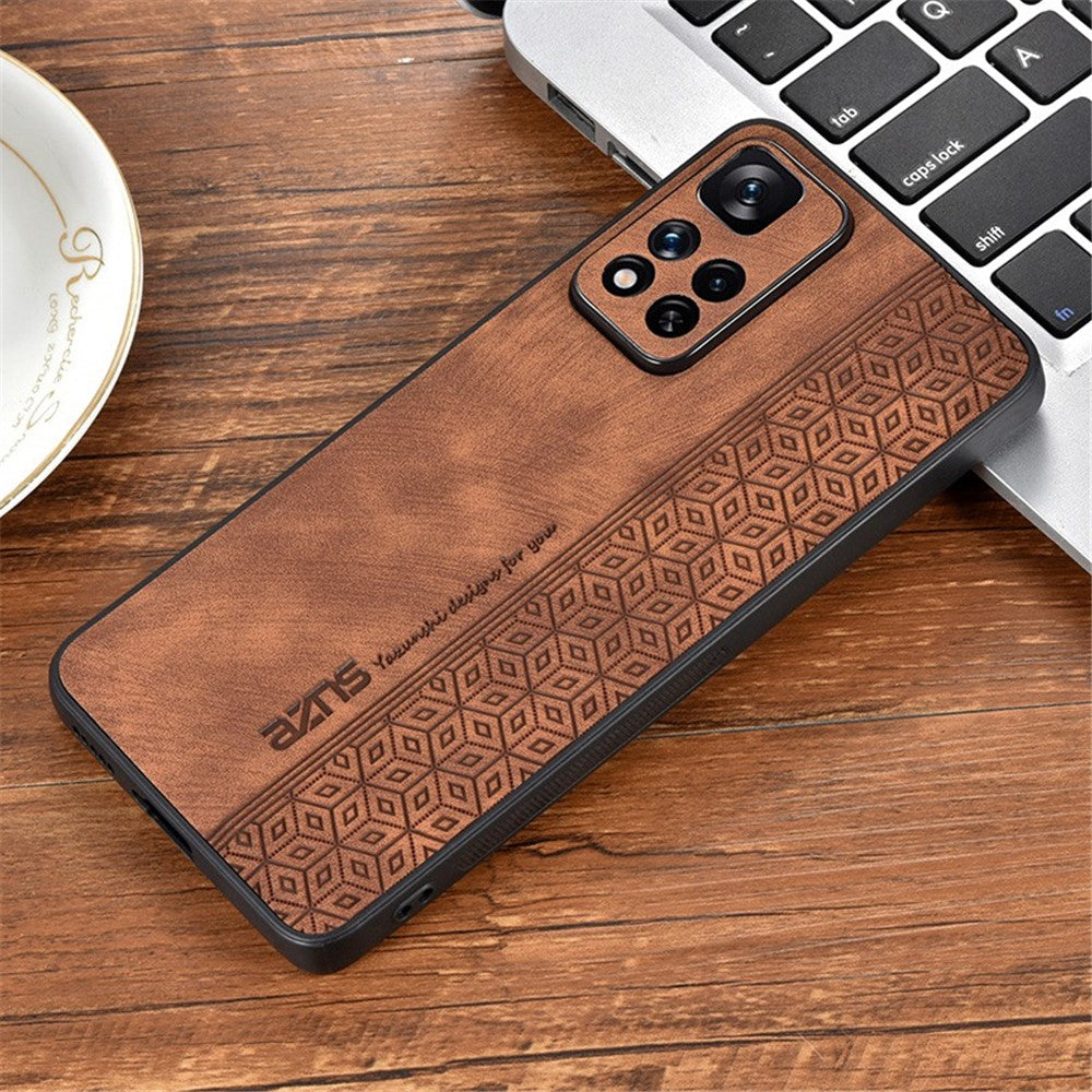 AZNS För Xiaomi Redmi Note 11 Pro+ 5G / Redmi Note 11 Pro 5G (MediaTek) Tryckt Mönster PU-läderbelagt TPU Stoppsäkert mobilskal
