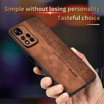 AZNS För Xiaomi Redmi Note 11 Pro+ 5G / Redmi Note 11 Pro 5G (MediaTek) Tryckt Mönster PU-läderbelagt TPU Stoppsäkert mobilskal