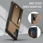 JEEHOOD Til Samsung Galaxy Note 10 4G Cover J12 Magnetisk Aftagelig Lynlås Pung Kickstand Læder Bagcover Magnetisk Cover