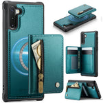 JEEHOOD Til Samsung Galaxy Note 10 4G Cover J12 Magnetisk Aftagelig Lynlås Pung Kickstand Læder Bagcover Magnetisk Cover